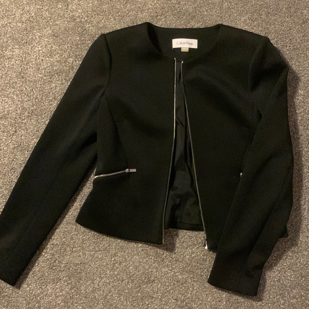 Black Calvin Klein Suit Jacket
